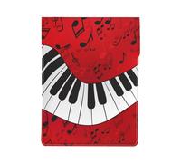 HEBSDFG Housse pour ordinateur portable de 13 pouces - Motif imprimé musique - Fine et résistante aux chocs - En cuir - Pour le bureau, l'école, les voyages, Note de musique piano., Taille unique