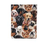 HEBSDFG Housse pour ordinateur portable de 13 pouces - Motif imprimé musique - Fine et résistante aux chocs - En cuir - Pour le bureau, l'école, les voyages, De nombreux chiens., Taille unique