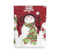 HEBSDFG Housse pour ordinateur portable de 13 pouces - Motif imprimé musique - Fine et résistante aux chocs - En cuir - Pour le bureau, l'école, les voyages, Bonhomme de neige mignon Merry Christmas