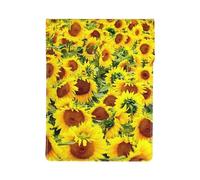 HEBSDFG Housse pour ordinateur portable de 13 pouces - Motif imprimé musique - Fine et résistante aux chocs - En cuir - Pour le bureau, l'école, les voyages, Beaucoup de tournesols, Taille unique