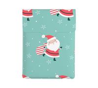 HEBSDFG Housse pour ordinateur portable de 13 pouces - Motif Snow Street - Fine et résistante aux chocs - En cuir - Pour le bureau, l'école, les voyages, Nains de Noël drôles, Taille unique