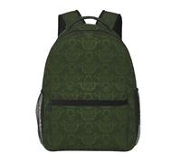 HEBSDFG Hunter Sac à dos léger pour ordinateur portable Motif pétales floraux Vert, Motif floral vert chasseur, One Size, Sac à dos daypack