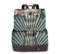 HEBSDFG Joli sac à dos husky imprimé pour femme, sac à dos en cuir PU, sac à dos pour ordinateur portable, sac à dos pour l'école, les voyages, le travail, Geisha japonais., One Size, Sac à dos