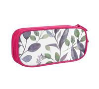 HEBSDFG Jolie trousse à crayons violet/vert sauge pour garçons et filles, trousse de voyage haute capacité, trousse de maquillage pour étudiants, école, université, bureau, rose, One Size, Cartable