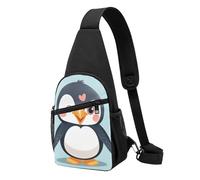 HEBSDFG Law of the Compass Sac à dos à bandoulière unisexe avec imprimé navigation pour voyage, sports de plein air, randonnée, cyclisme, école, I Love Penguins, Taille unique, Sac à dos de