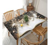 HEBSDFG Magic Book Nappe rectangulaire imperméable lavable pour tables de salle à manger 1,5 m 76 x 152 cm