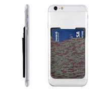 HEBSDFG Porte-cartes de téléphone imprimé libellule violette, adhésif à coller sur le portefeuille de téléphone pour iPhone et Android, Code de programmation du programmateur, One Size, Décontracté