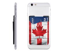HEBSDFG Portefeuille imprimé chimie avec porte-cartes de téléphone, adhésif 3M pour iPhone et Android, Drapeau du Canada., Taille unique, Décontracté