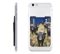 HEBSDFG Portefeuille imprimé chimie avec porte-cartes de téléphone, adhésif 3M pour iPhone et Android, Cattle Farm Sanctuary, Taille unique, Décontracté