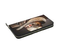HEBSDFG Portefeuille long imprimé bouquet de jonquilles pour homme et femme en cuir synthétique avec porte-cartes et fermeture éclair, Chapeau de rodéo USA West, Taille unique, Décontracté