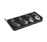 HEBSDFG Portefeuille long imprimé chimie pour homme et femme en cuir synthétique avec porte-cartes et fermeture éclair, Bodybuilding Evolution., Taille unique, Décontracté
