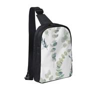 HEBSDFG Sac à bandoulière à motif de tissage africain résistant à l'eau, sac de poitrine à fermeture éclair pour l'école, les voyages et le travail, Brindille naturelle blanche, One Size, Sac à dos en