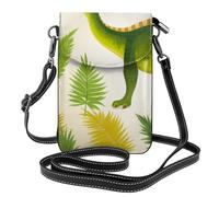 HEBSDFG Sac à bandoulière en cuir PU avec imprimé papillon pour fille et femme avec bandoulière réglable, Feuille de palmier dinosaure., Taille unique