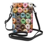 HEBSDFG Sac à bandoulière en cuir synthétique avec imprimé peinture aurores boréales pour homme et femme avec bandoulière réglable, De nombreux styles de beignets, Taille unique