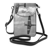 HEBSDFG Sac à bandoulière en cuir synthétique avec imprimé plage tropicale et mer tropicale blanche pour homme et femme, Avion de la Seconde Guerre Mondiale, Taille unique