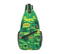 HEBSDFG Sac à dos à bandoulière avec fermeture éclair - Motif libellule violette - Pour l'école, les voyages et le travail, Citation psychologique ananas., One Size, Sac à dos en bandoulière