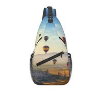 HEBSDFG Sac à dos à bandoulière imprimé « Law of the Compass » pour homme et femme, sac à bandoulière pour voyage, sports de plein air, randonnée, cyclisme, randonnée, Montgolfières., Taille unique