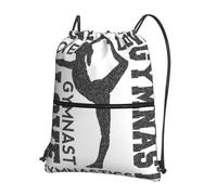 HEBSDFG Sac à dos avec cordon de serrage Petoskey - Motif pierre - Résistant à l'eau - Pour l'extérieur, le sport, la gym, les voyages - Pour homme et femme, New Love Gymnastics, One Size, Sac à dos