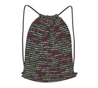 HEBSDFG Sac à dos avec cordon de serrage pour programmeur - Pour homme et femme - Réglable - Pour le sport, la gym, le shopping, la plage, Noir , M, Sac à dos daypack