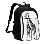 HEBSDFG Sac à dos de voyage pour ordinateur portable de 13 à 40,6 cm, pour l'école, la randonnée, le travail en plein air, Girafe africaine., One Size, Sac à dos de voyage