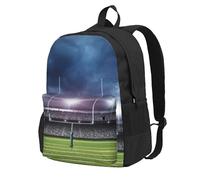 HEBSDFG Sac à dos de voyage pour ordinateur portable de 38,1 cm pour homme et femme, imprimé terrazzo blanc, sac à dos décontracté pour l'école, la randonnée, le travail, Stadium Before Match Night