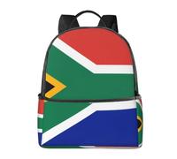HEBSDFG Sac à dos d'école léger avec imprimé balle de baseball - Joli sac à dos pour ordinateur portable - Sac à dos élégant et décontracté - Sac à dos de voyage, Drapeau Afrique du Sud., One Size