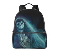 HEBSDFG Sac à dos d'école léger en bois rustique imprimé magasin en bois mignon sac à dos pour ordinateur portable sac à dos élégant et décontracté sac à dos de voyage, Crâne mort mystique, One Size