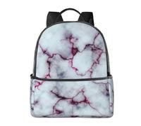 HEBSDFG Sac à dos d'école léger imprimé Paris Tower - Joli sac à dos pour ordinateur portable - Élégant et décontracté - Sac à dos de voyage, Texture marbre violet, One Size, Sac à dos daypack
