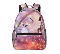 HEBSDFG Sac à dos d'école, sac à dos léger pour ordinateur portable, sac à dos décontracté pour étudiants, garçons et filles, Célébration du Nouvel An des douze heures, One Size, Sac à dos daypack