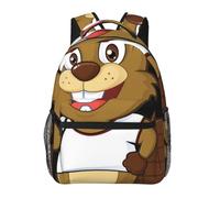 HEBSDFG Sac à dos d'école, sac à dos léger pour ordinateur portable, sac à dos décontracté pour étudiants, garçons et filles, Beaver coquin., One Size, Sac à dos daypack