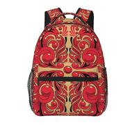 HEBSDFG Sac à dos d'école, sac à dos léger pour ordinateur portable, sac à dos décontracté pour étudiants, garçons et filles, Motif d'art russe, One Size, Sac à dos daypack