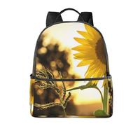 HEBSDFG Sac à dos élégant et léger pour enfants, étudiants, garçons et filles - Motif tournesols et soleil, Sunflowers, One Size, Sac à dos daypack