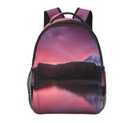 HEBSDFG Sac à dos romantique avec imprimé de ballons en forme de cœur, sac à dos léger pour ordinateur portable, sac à dos de voyage pour étudiants, garçons et filles, Ombre sur le lac, One Size, Sac