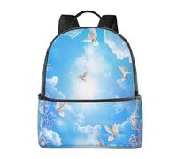 HEBSDFG Sac d'école imprimé Shadow on The Lake - Sac à dos pour ordinateur portable - Élégant et léger - Sac à dos de voyage pour enfants, étudiants, garçons et filles, Fleurs de cerisier roses., One