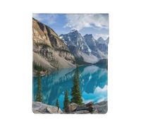 HEBSDFG Sharks Housse pour ordinateur portable 13" en cuir fin résistant aux chocs pour le bureau, l'école, les voyages, Montagnes rocheuses., Taille unique