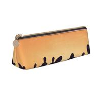 HEBSDFG Silhouette de Surfer People - Trousse à crayons triangulaire et pochette cosmétique - En cuir PVC - Fermeture éclair - Pour l'école, le bureau, les voyages - Cadeau élégant, blanc, Taille