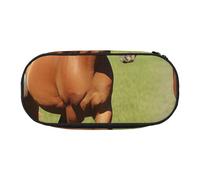 HEBSDFG Trousse à crayons avec différents types de chevaux avec emplacements pour stylos pour l'école, les voyages, le bureau, Noir , Taille unique, Cartable