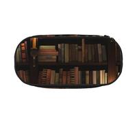 HEBSDFG Trousse à crayons avec emplacements pour stylos - Motif libellule bleue, Bibliothèque mystérieuse de la librairie, One Size, Cartable