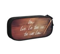 HEBSDFG Trousse à crayons avec imprimé « Let All You do be Done with Love » pour garçons et filles - Trousse de voyage noire haute capacité pour étudiants, école, université, bureau, Noir , Taille