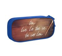 HEBSDFG Trousse à crayons avec imprimé « Let All You do be Done with Love » pour garçons et filles - Trousse de voyage noire haute capacité pour étudiants, école, université, bureau, bleu, Taille