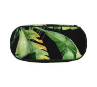 HEBSDFG Trousse à crayons blanche avec imprimé floral et rose avec emplacements pour stylos pour l'école, les voyages, le bureau, Perchoir toucan des forêts tropicales américaines, One Size, Cartable
