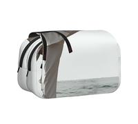 HEBSDFG Trousse à crayons double couche avec couvercle rabattable - Bibliothèque - Imprimé dessin animé - Pour fournitures scolaires, voyages et maquillage, Karaté., Taille unique, Cartable