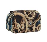 HEBSDFG Trousse à crayons double couche avec rabat - Motif fleurs printanières - Pour fournitures scolaires, voyages et maquillage, Mécanisme d'horloge, Taille unique, Cartable