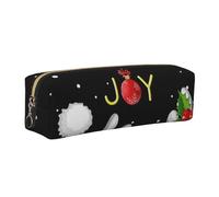 HEBSDFG Trousse à crayons en cuir avec imprimé cerf et pochette cosmétique, fermeture éclair dorée pour bureau, école, voyage, cadeau, doré, One Size, Cartable