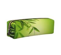 HEBSDFG Trousse à crayons en cuir avec imprimé Stone Spa et pochette cosmétique, fermeture éclair dorée pour bureau, école, voyage, cadeau, doré, One Size, Cartable