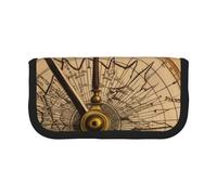 HEBSDFG Trousse à crayons en toile avec fermeture éclair et motif « Law of the Compass » pour l'école, les voyages, le bureau et pour offrir en cadeau, Noir , Taille unique, Cartable