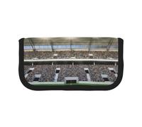 HEBSDFG Trousse à crayons en toile avec fermeture éclair Motif porte espagnole de Majorque, Stadium Football Satdium Field Light Night, One Size, Cartable