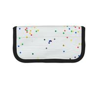 HEBSDFG Trousse à crayons en toile avec fermeture éclair pour l'école, les voyages, le bureau et les cadeaux, Planche à dessert en bois, One Size, Cartable