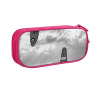 HEBSDFG Trousse à crayons noire haute capacité avec imprimé avion de la Seconde Guerre mondiale pour garçons et filles - Trousse de maquillage pour étudiants, école, université, bureau, rose, One Size