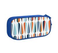 HEBSDFG Trousse à crayons noire haute capacité avec imprimé en forme de goutte pour garçons et filles - Trousse de maquillage pour étudiants, école, université, bureau, bleu, One Size, Cartable